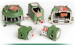 A collection of different types of Pressure Switches